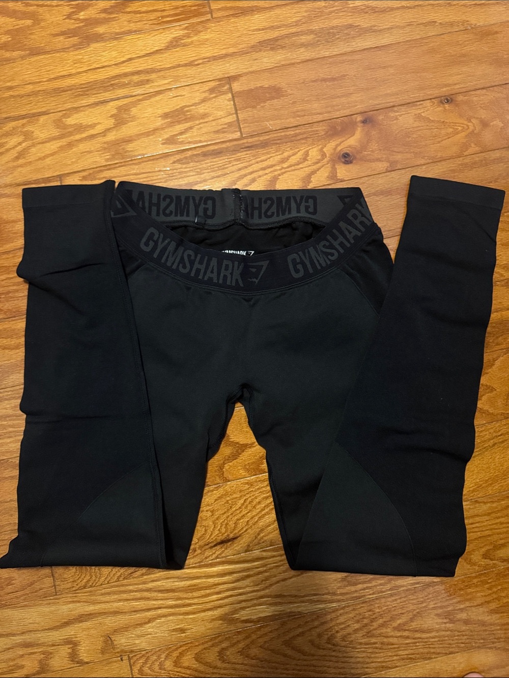 Gymshark Women’s Black Logo Waistband Leggings